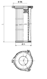 Cartouches filtrantes diamètre 150 - 214 - 327 pour industrie aéronautique et fonderies